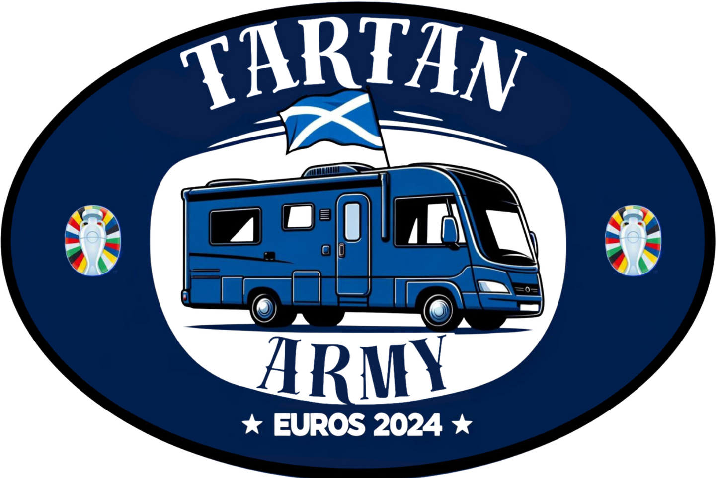 Euro 2024 Campervan Style Stickers - (Multi pack and Single Design Pack)