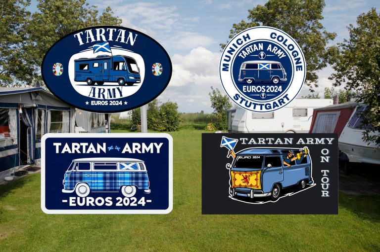 Euro 2024 Campervan Style Stickers - (Multi pack and Single Design Pack)