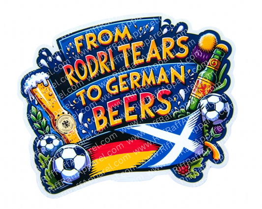 Tears to Beers Sticker - (4 pack)
